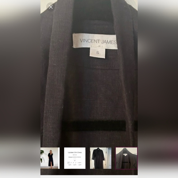Vincent James Designs UPDATED SHIRT DRESS size Small - Picture 11 of 11